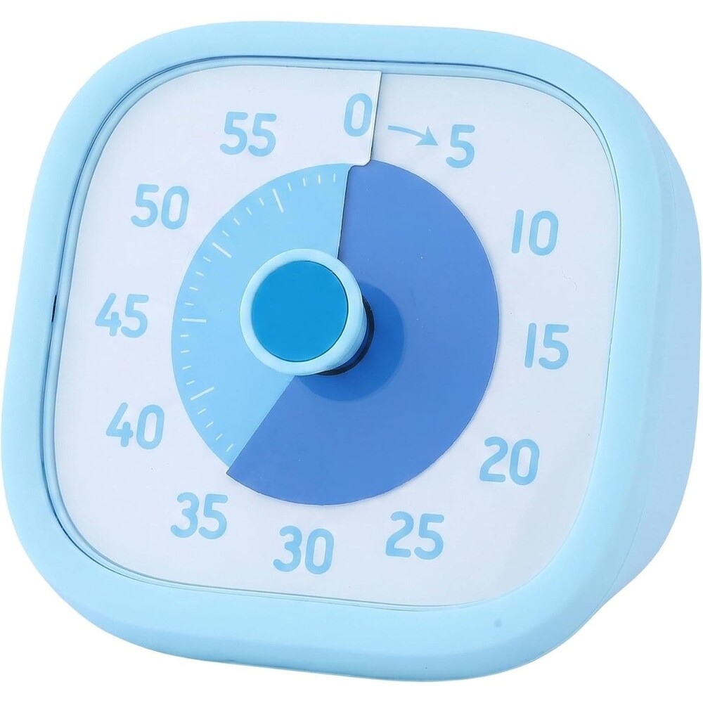 60 Minute Digital Visual Timer Loud Alarm Countdown Kitchen Student Clock Blue